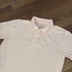 Boys Crewcuts Pink stripe Classic Polo Shirt